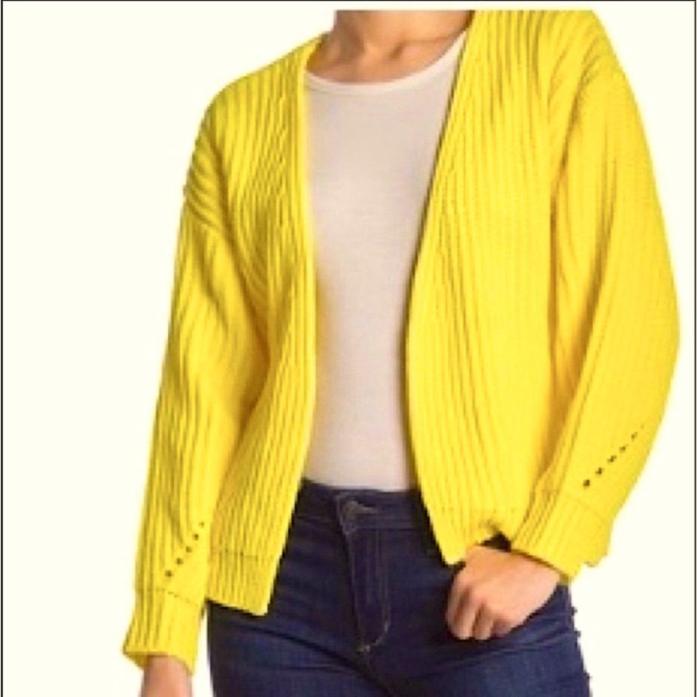 Code Mode Open Front Sweater Cardigan